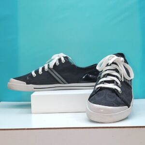 Coach Women’s Black Low-Top Lace-Up Sneakers Size 11 B